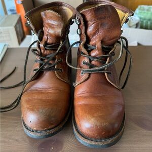 Frye heeled combat boot women’s 8